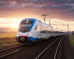 A photo of a Rail transport